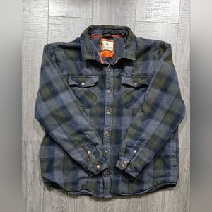 Legendary Whitetails Gray and Green Flannel Shirt